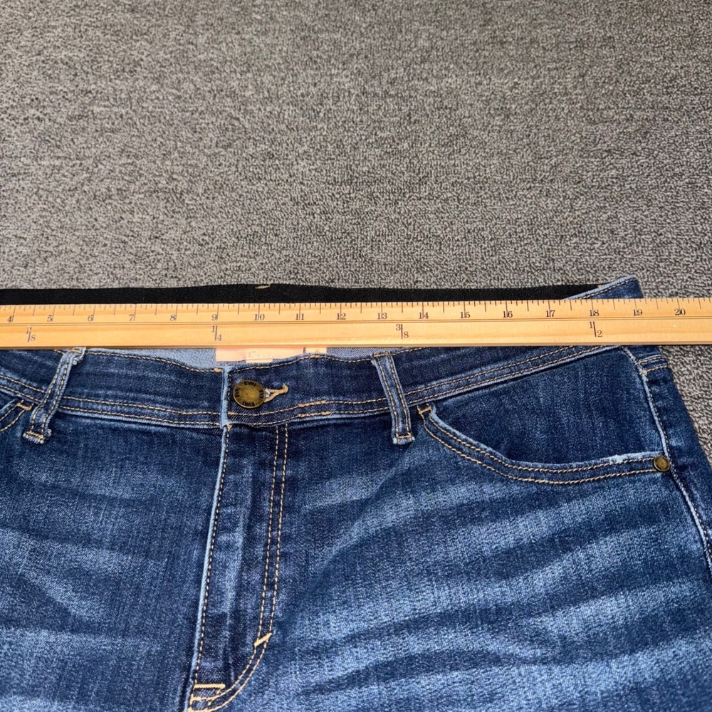 Evri Capri Jeans Dark Wash Stretch Elastic Waist Denim Cropped Pants Womens 18W - Picture 6 of 9